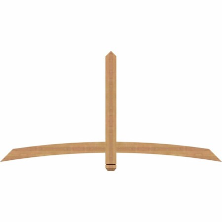 Ekena Millwork Bellingham Timber Gable Bracket, Western Red Cedar, 72"W x 36"H x 1 1/2"D x 3 1/2"F, 12/12 Pitch GBW072X36X0204BEL00SWR